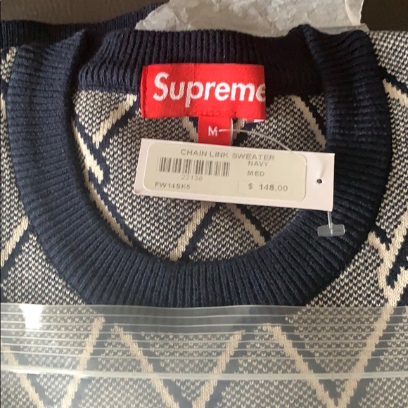 supreme chain link sweater
